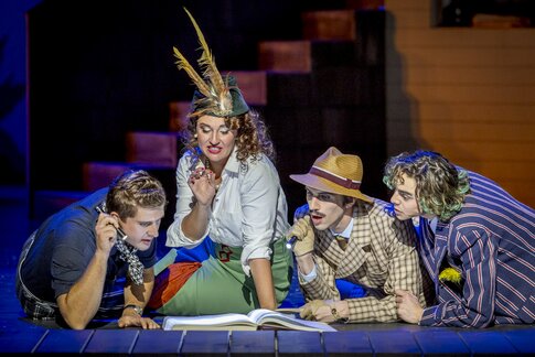 Jakob Nistler (Dr. Otto Siedler), Annina Wachter (Ottilie), Andrea De Majo (Sigismund Sülzheimer), Tommy Fischnaller-Wachtler (Karlchen)