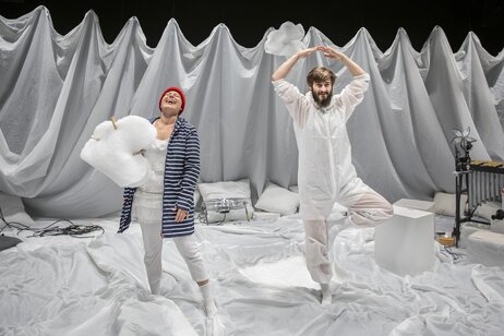 Laura Nöbauer & Fabian Kluckner haben Freude an der Produktion