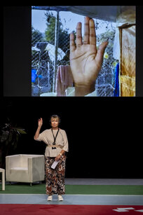 Teilnehmer:in bei der Konferenz der Abwesenden | © Birgit Gufler
