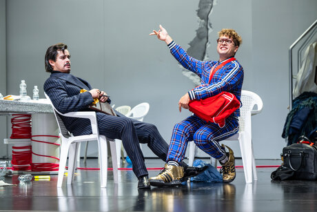 Jacob Phillips (Musiklehrer), Jakob Nistler (Tanzmeister) | © Toni Suter Jacob Phillips (Musiklehrer), Jakob Nistler (Tanzmeister) | © Toni Suter