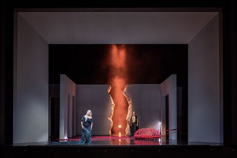 Anna Gabler (Ariadne), Florian Stern (Bacchus)