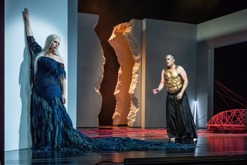 Anna Gabler (Ariadne), Florian Stern (Bacchus)
