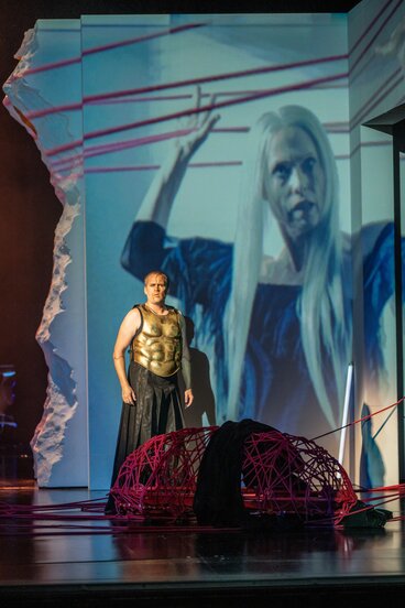 Anna Gabler (Ariadne), Florian Stern (Bacchus)