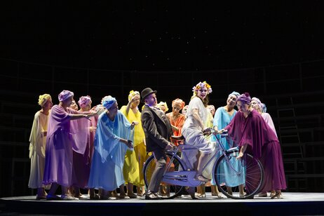 Florian Stern (Matěj Brouček), Hazel Neighbour (Etherea) & Chor | © Wagner-Strauss