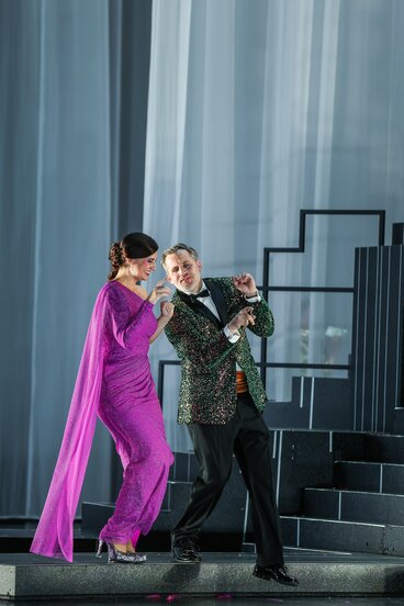 Annina Wachter (Adele), Florian Stern (Eisenstein)