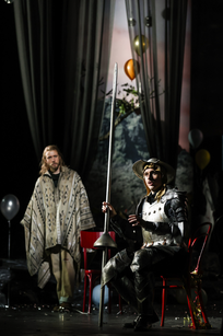 Benjamin Chamandy (Sancho) & Oliver Sailer (Don Quichotte) | © Barbara Pálffy Benjamin Chamandy (Sancho) & Oliver Sailer (Don Quichotte) | © Barbara Pálffy
