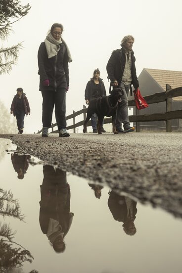 Labortage in Bozen, v.l.n.r.: Elisa Di Liberato, Maria Christina Hilber, Michaela Senn, Daniel Theuring
