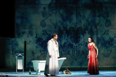 Dovlet Nurgeldiyev (Idomeneo) & Anastasia Lerman (Ilia) | © Barbara Palffy