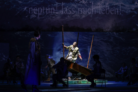 Oliver Sailer (Die Stimme / Neptun) & Dovlet Nurgeldiyev (Idomeneo) | © Barbara Palffy