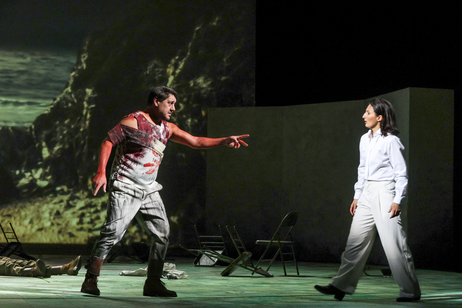 Dovlet Nurgeldiyev (Idomeneo) & Camilla Lehmeier (Idamante) | © Barbara Palffy