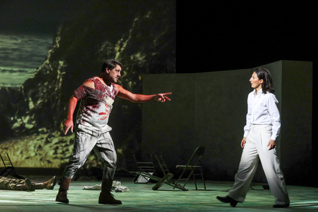 Dovlet Nurgeldiyev (Idomeneo) & Camilla Lehmeier (Idamante) | © Barbara Palffy