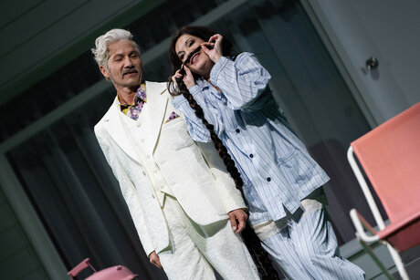 Michael Kann (Il prinicipe Yamadori) & Christiana Oliveira (Cio-Cio-San) | © Cordula Treml