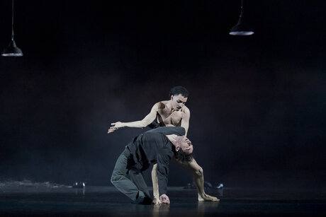 Stück: Fight Dog / Choreografie: Elizabeth Shupe Foto: Antonio Tafuni, Franklin Jones da Silva Santos | © Werner Kmetitsch