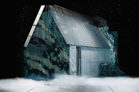 Bühnenbild Lawinenabgang