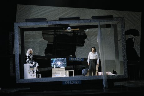Hazel Neighbour (Echo), Marcel Brunner (Seher) | © Marcella Ruiz Cruz