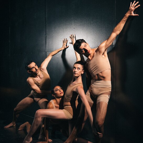 «Meat Market» Spyros Zikos, Catarina Abreu, Olivia Swintek, Giorgos Mitas | © Leon Arévalo