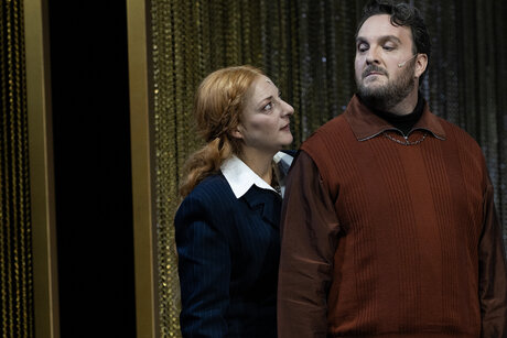 Marion Reiser (Elisabeth), Philipp Rudig (Mortimer) | © Cordula Treml