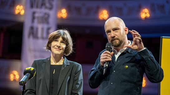 Co-Direktor:innen Schauspiel: Bettina Bruinier und Sascha Kölzow